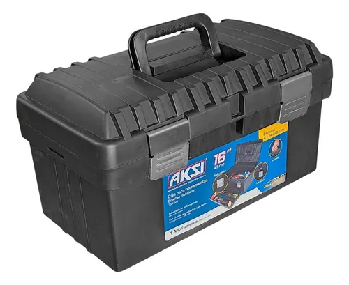 CAJA DE HERRAMIENTAS 13" BROCHES METALICOS AKSI ( 111721 )