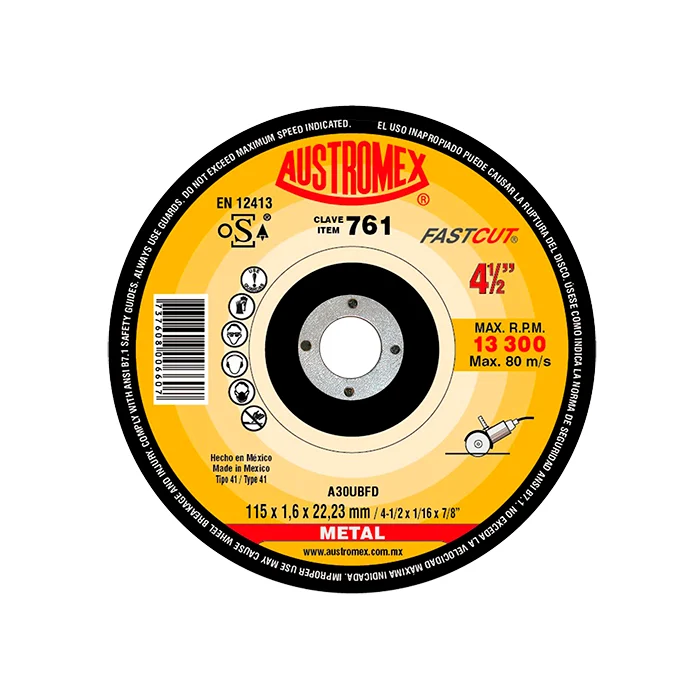 DISCO 761 CORTE METAL 4.5X1.6MM AUSTROMEX
