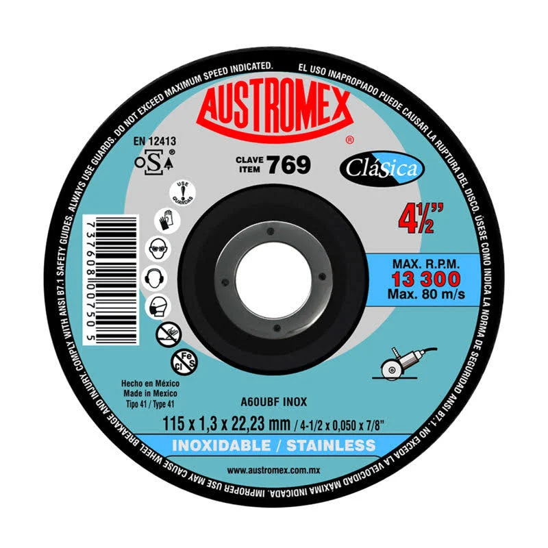 DISCO 535 DESBASTE Y CORTE INOX AUSTROMEX