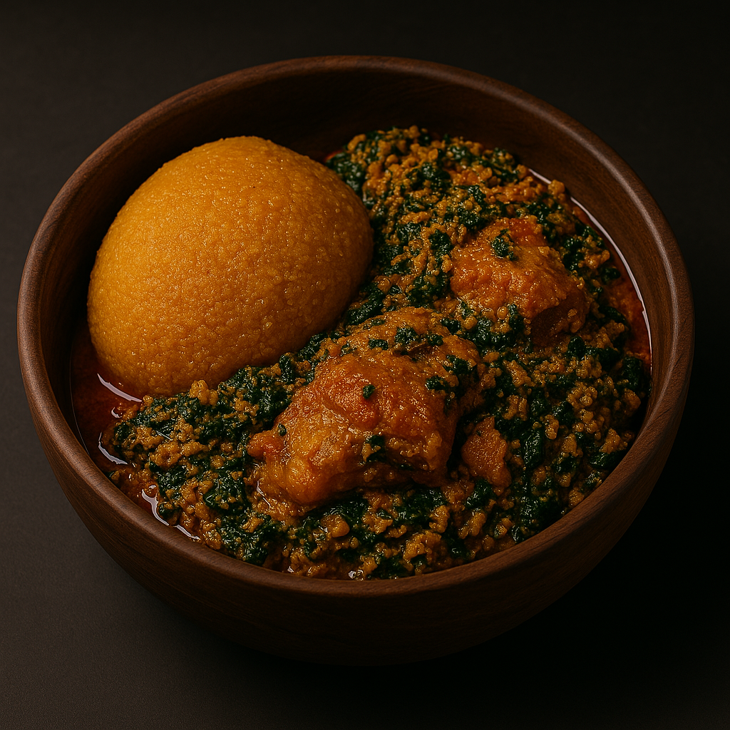 Eba and Egusi