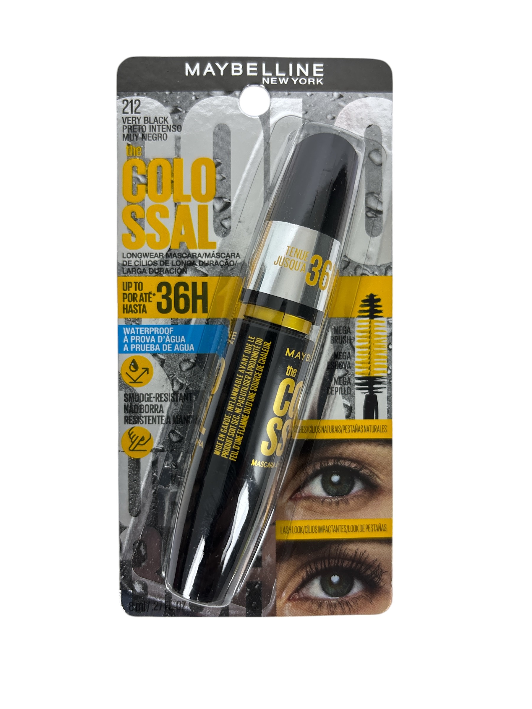 Máscara de Pestañas The Colossal 36 Horas – 30 ml | Maybelline New York