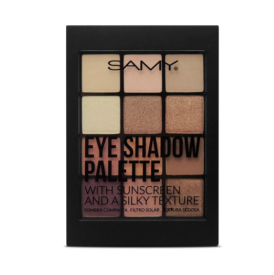 Paleta X 12 Sombras Compactas – 9.5gr | Samy