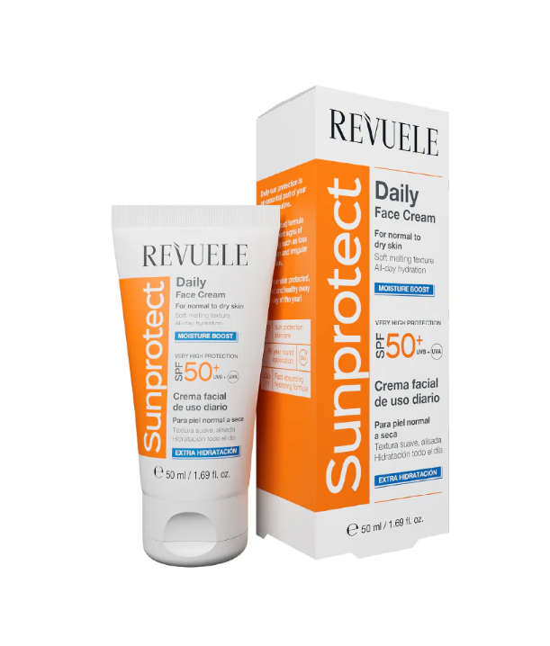 Protector Solar y Crema Facial Diaria Sunprotect FPS 50+ – 50 ml | Revuele