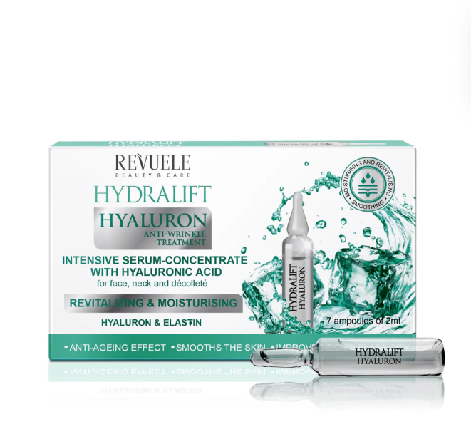 Ampolletas Sérum Concentrado Intensivo con Ácido Hialurónico – 2 ml | Revuele