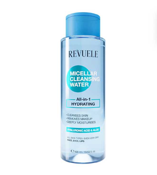 Limpiadora Micelar de Agua Todo en 1 Hidratante – 400 ml | Revuele