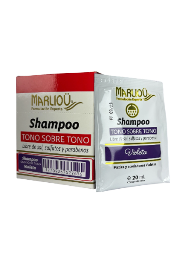 Shampoo Marliou en Sobre Violeta – 20/40 ml | Marliou