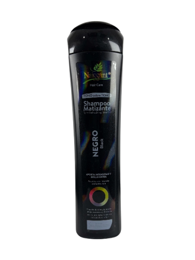 Shampoo Matizante Tono sobre Tono Negro – 400 ml | Naissant