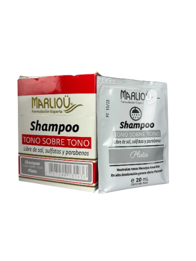 Shampoo Marliou en Sobre Plata – 20/40 ml | Marliou