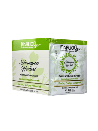 Shampoo Marliou en Sobre Herbal – 20 ml | Marliou
