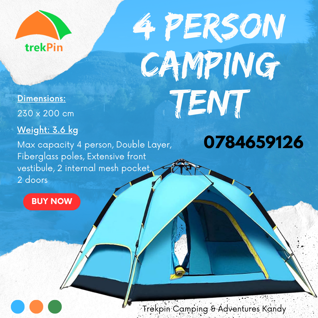 4 Person Automatic Double Layer Camping Tent