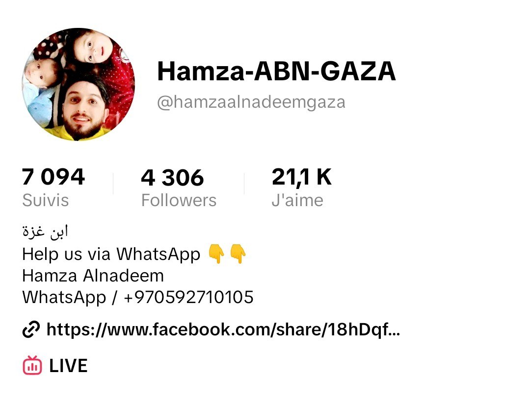 Hamza-ABN-GAZA Social Media Profile