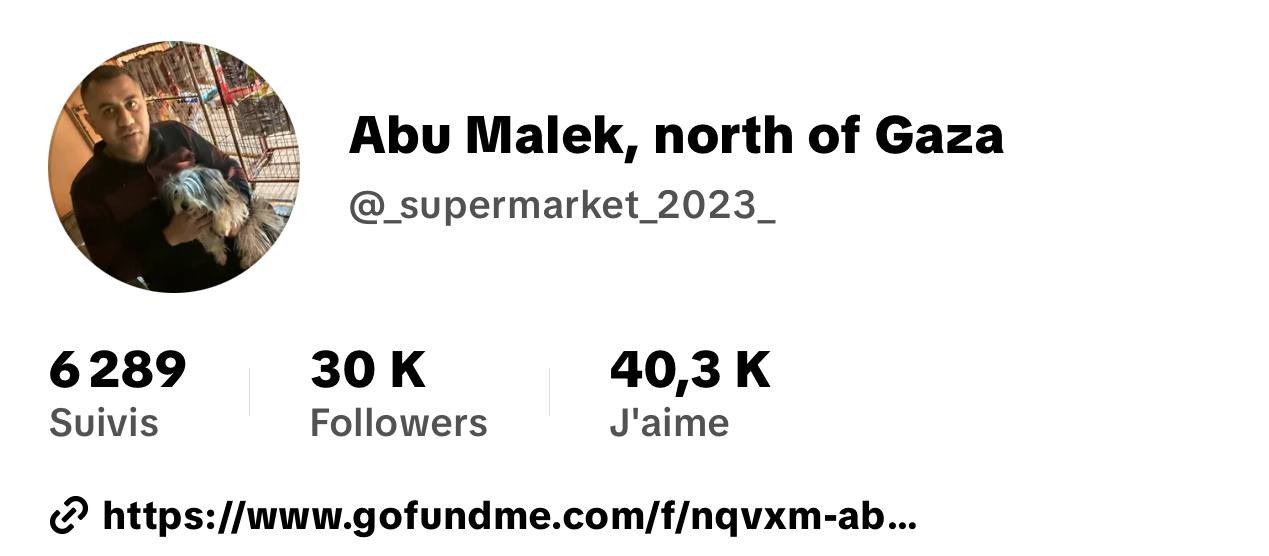 Abu Malek Supermarket Social Media Account