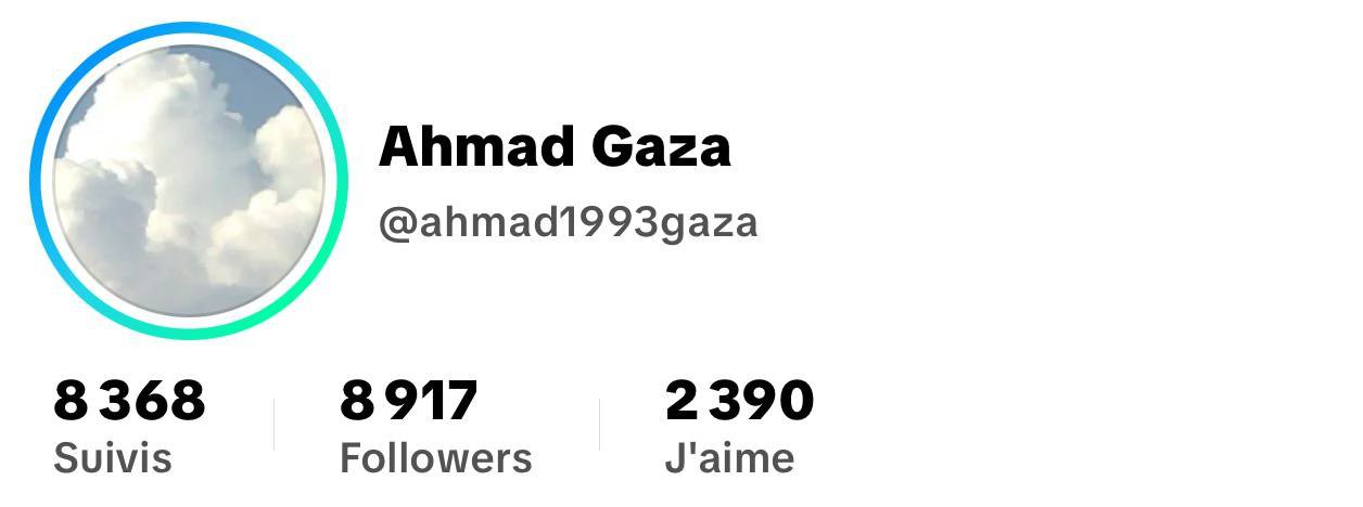 Ahmad Gaza Social Profile