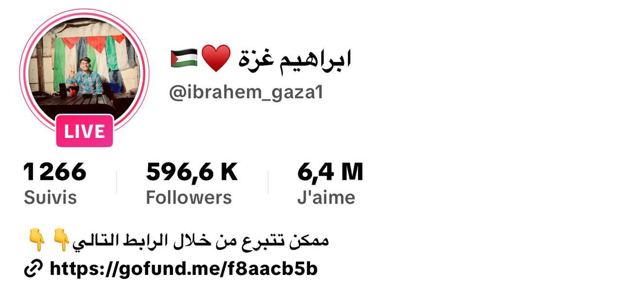 Ibrahem Gaza TikTok Account