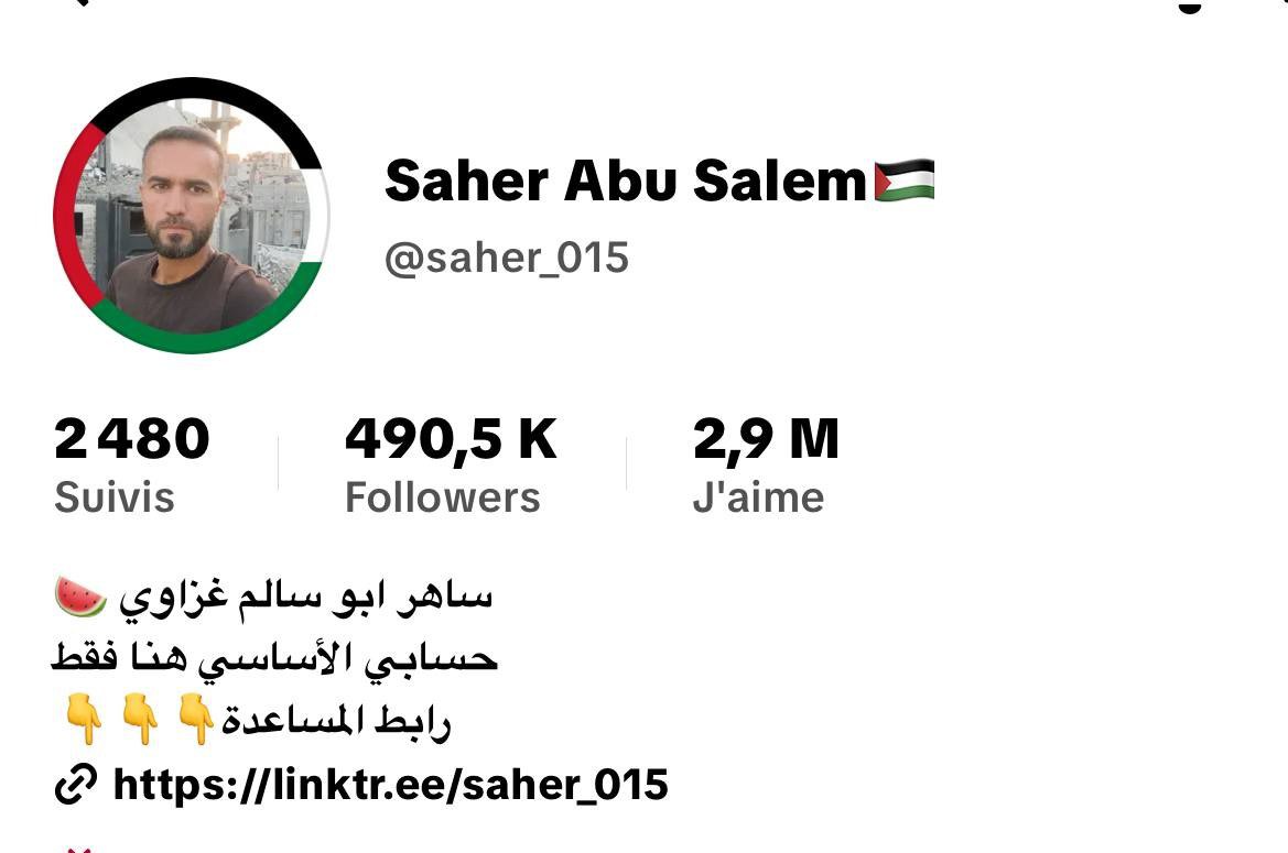 Saher Abu Salem TikTok Account
