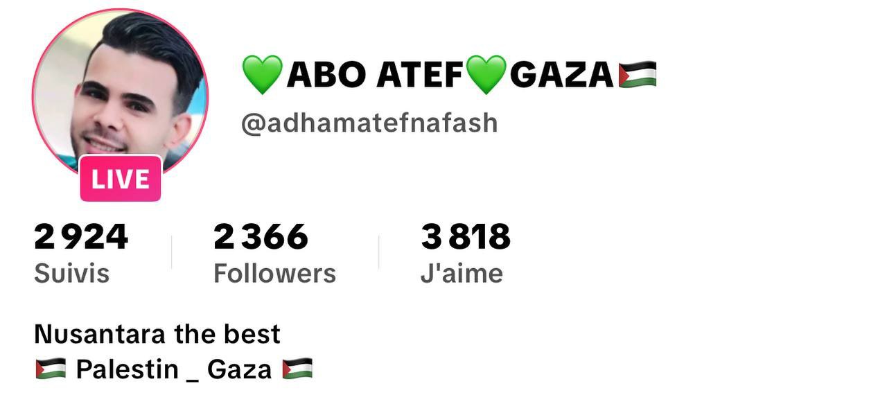 ABO ATEF GAZA TikTok Account