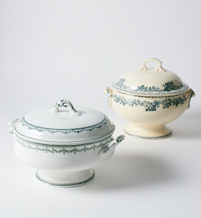 Soupière ancienne en faïence