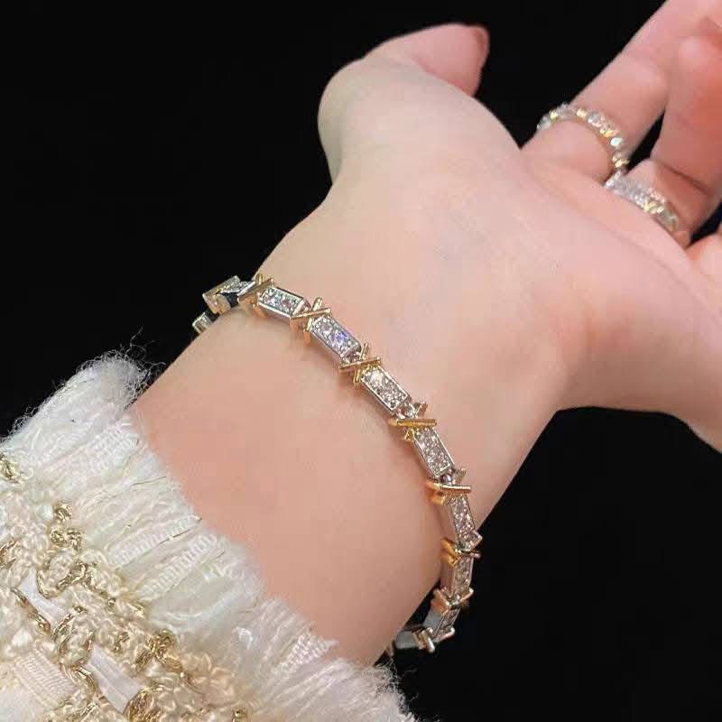 Bethany Two-tone Tennis Bracelet