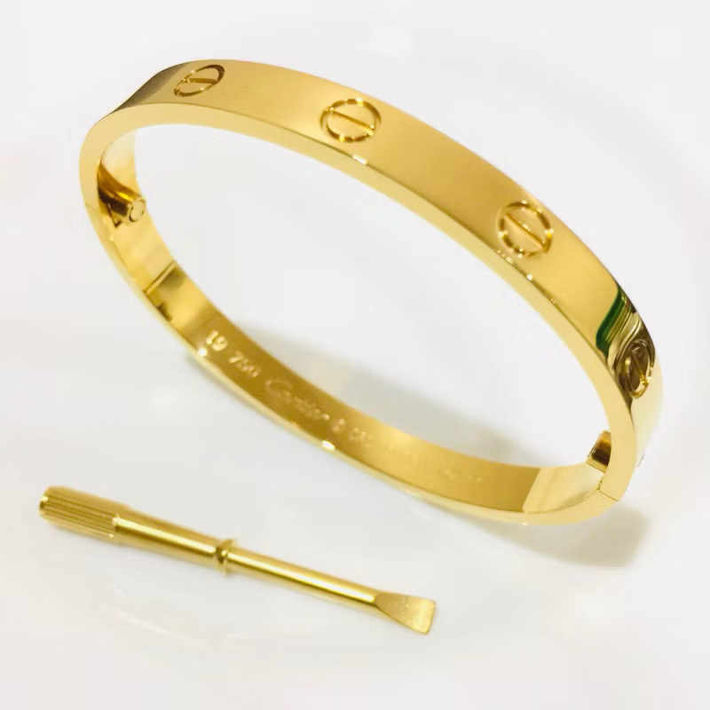 Classic Screw-type Love Bangle (Gold)