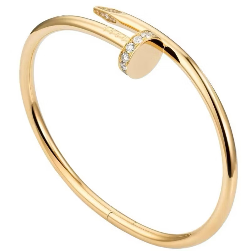 Gold Nail Bangle (18CM)