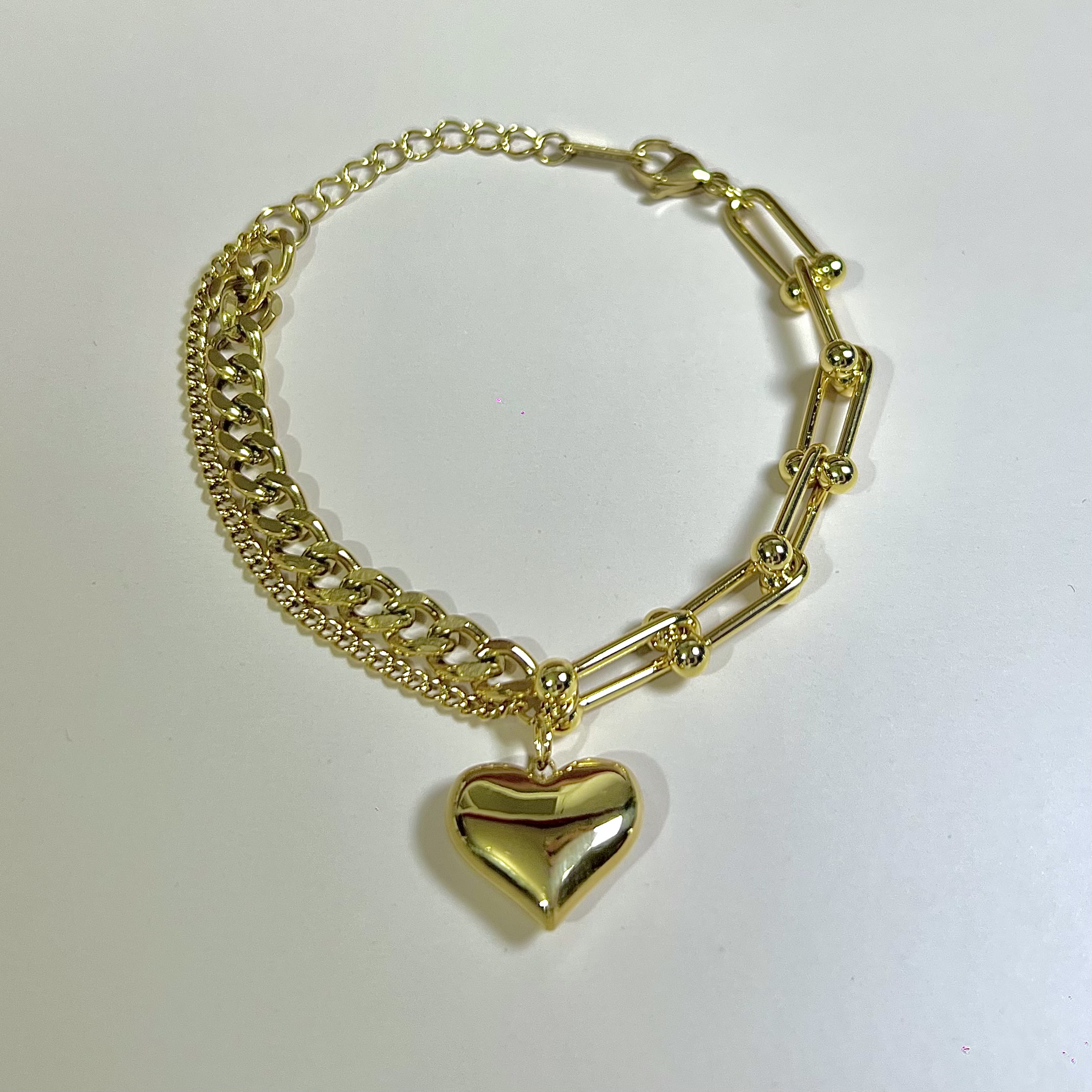 Brielle Heart Multi-chain Bracelet