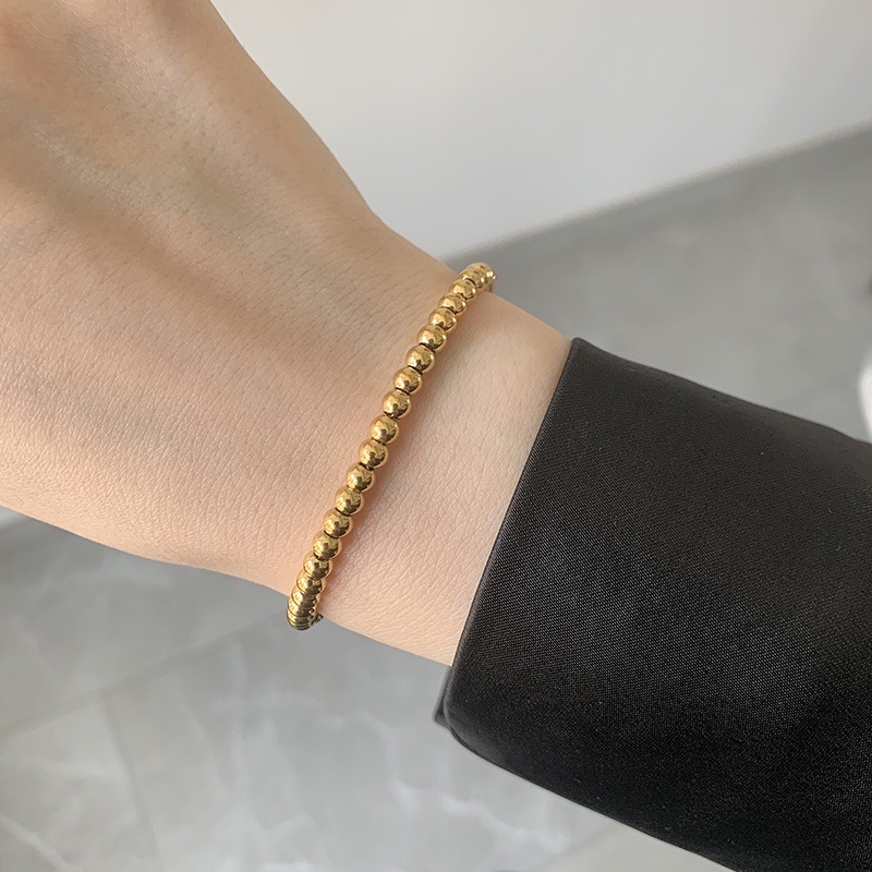 Gold Bubble Bracelet (3MM)