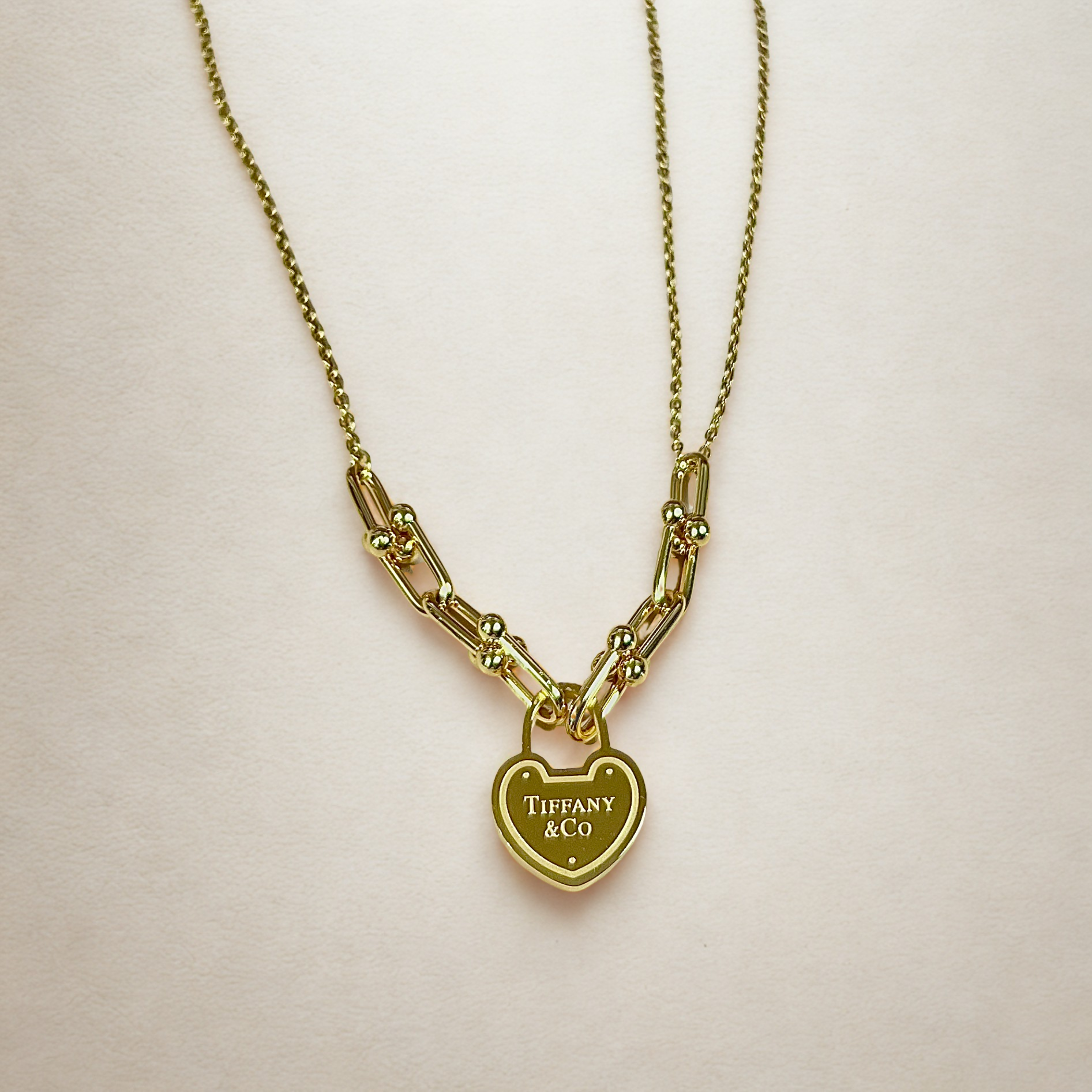 Heart with Hardware Chain Necklace