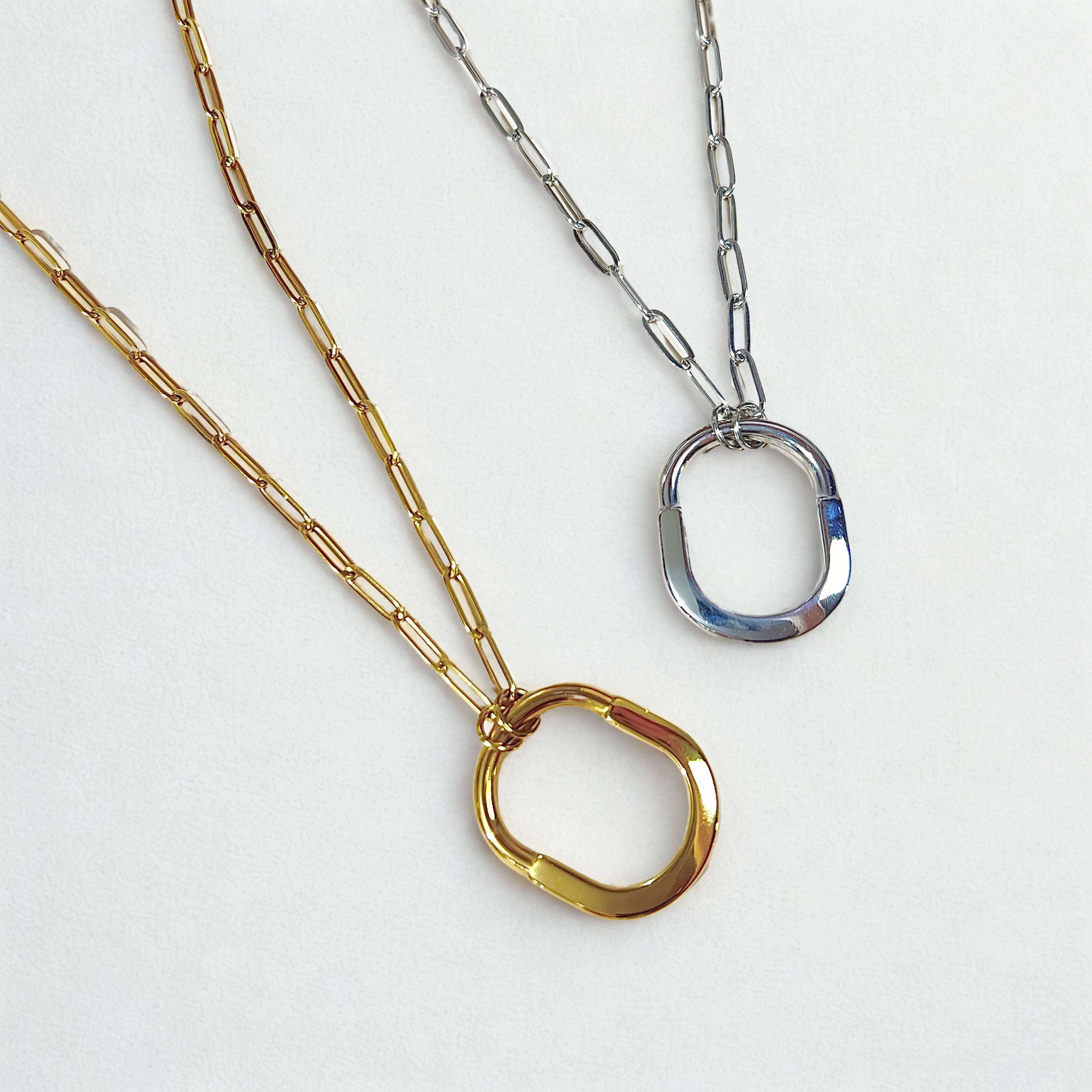 Hailey Big Lock Clip-Chain Necklace