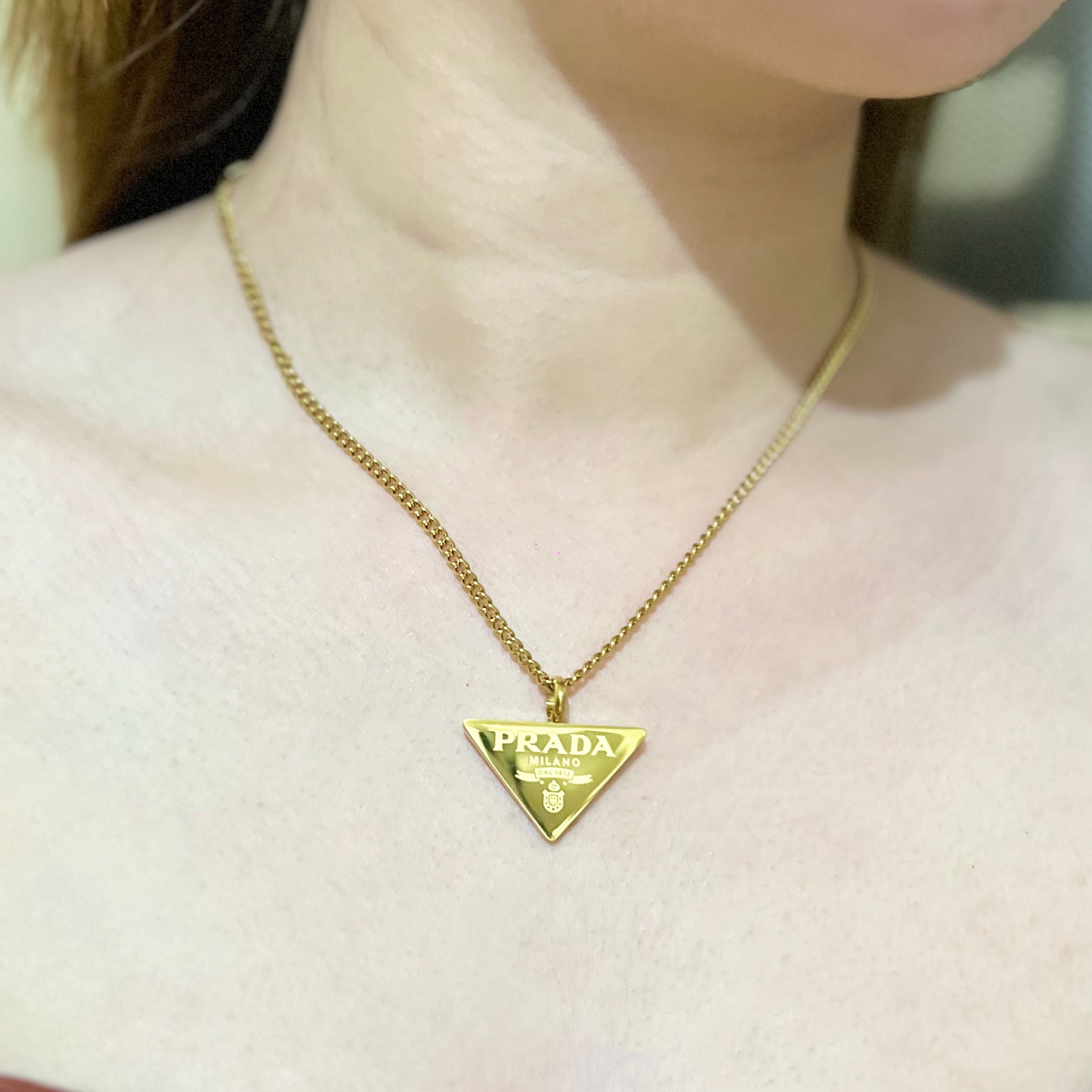 Gold Iconic Triangle Necklace