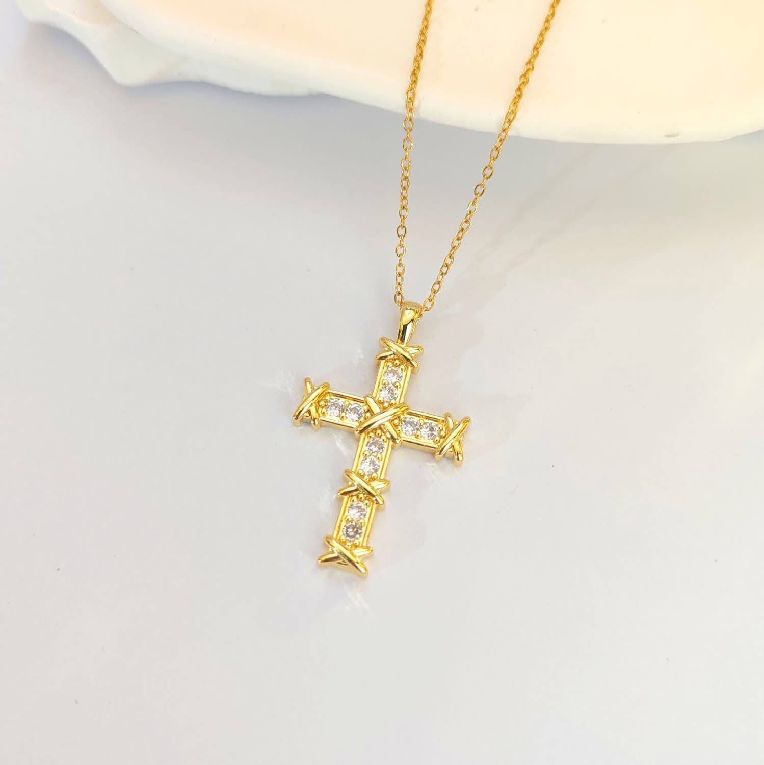 Gold Cross Necklace