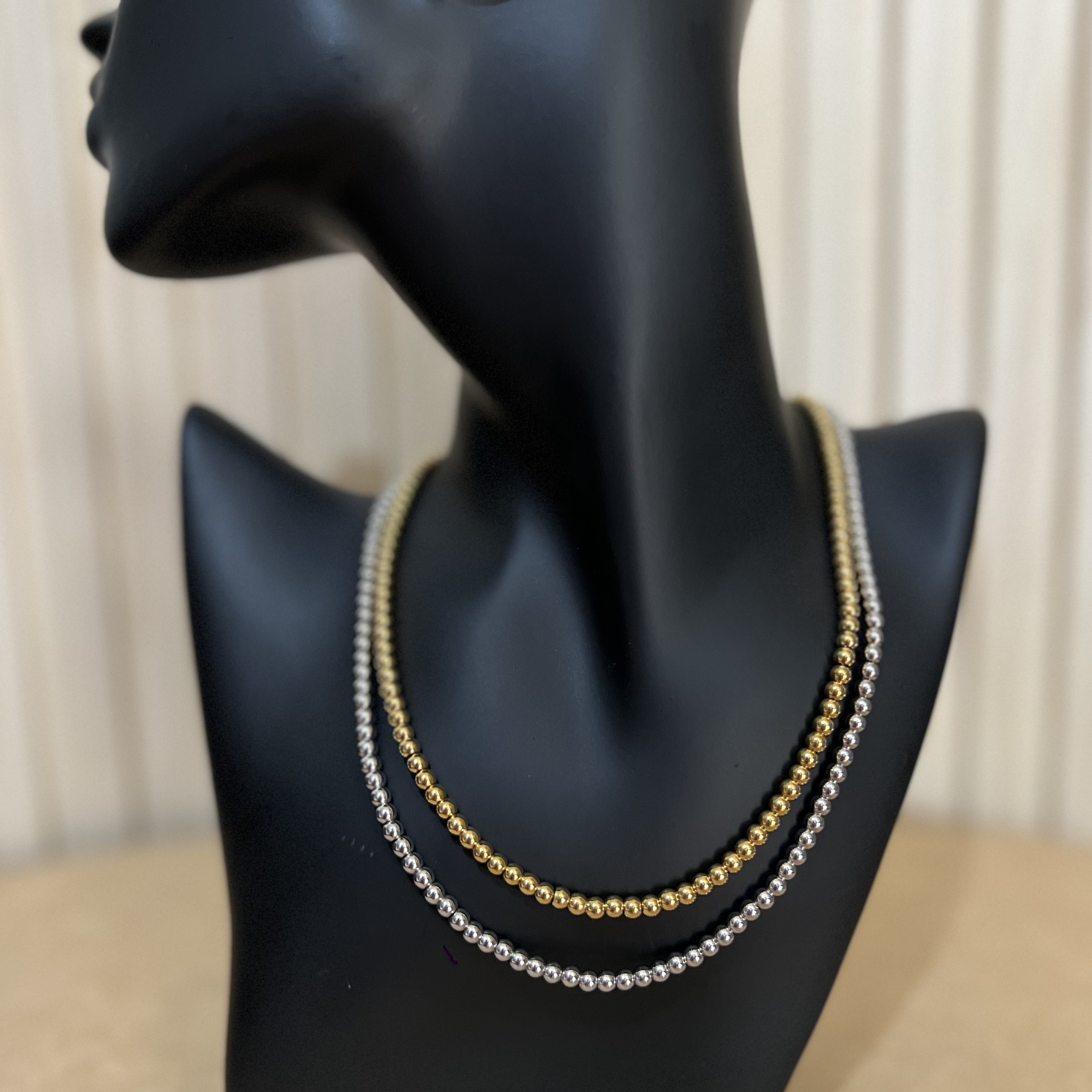 Classic Bubble Necklace (4MM)