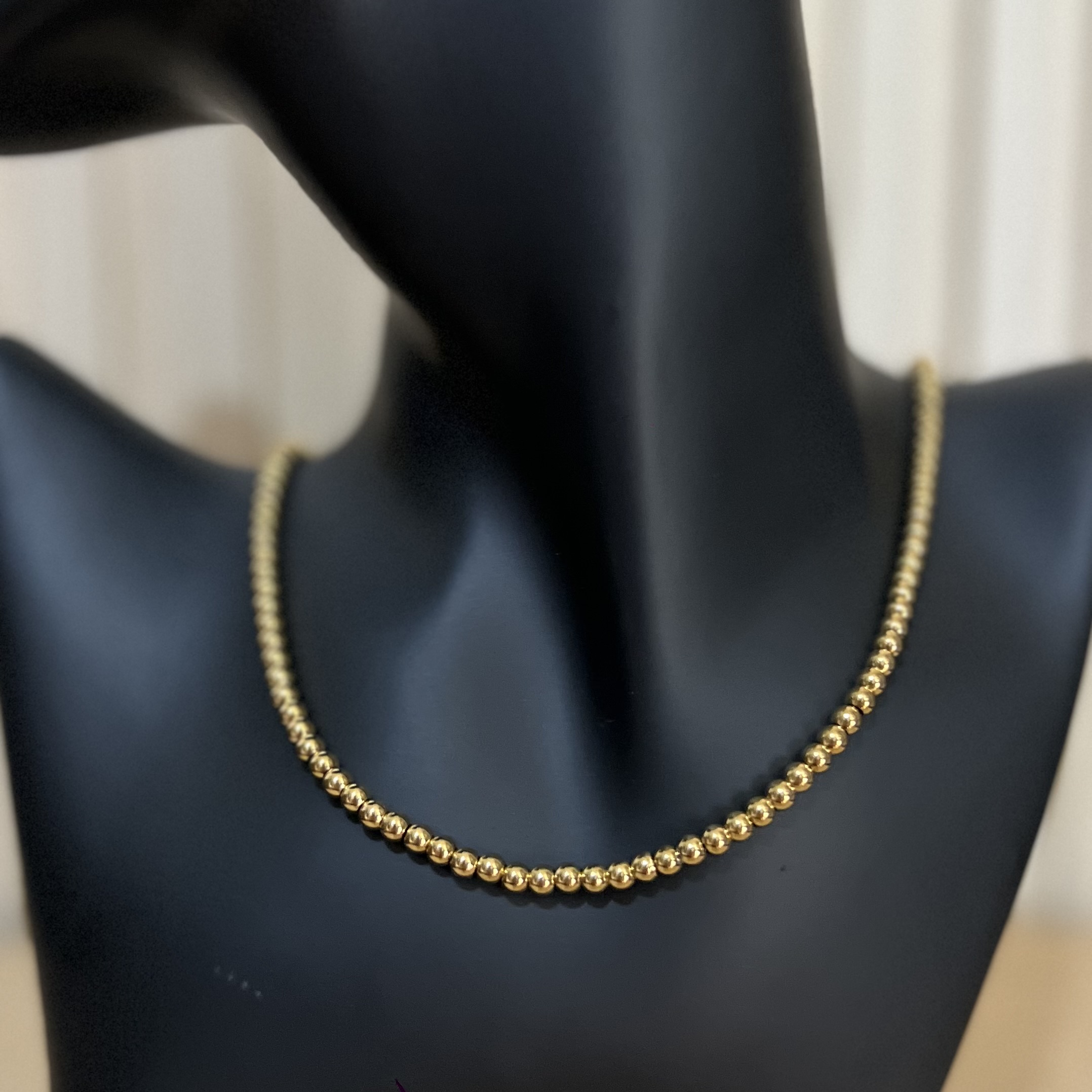 Classic Bubble Necklace (4MM)