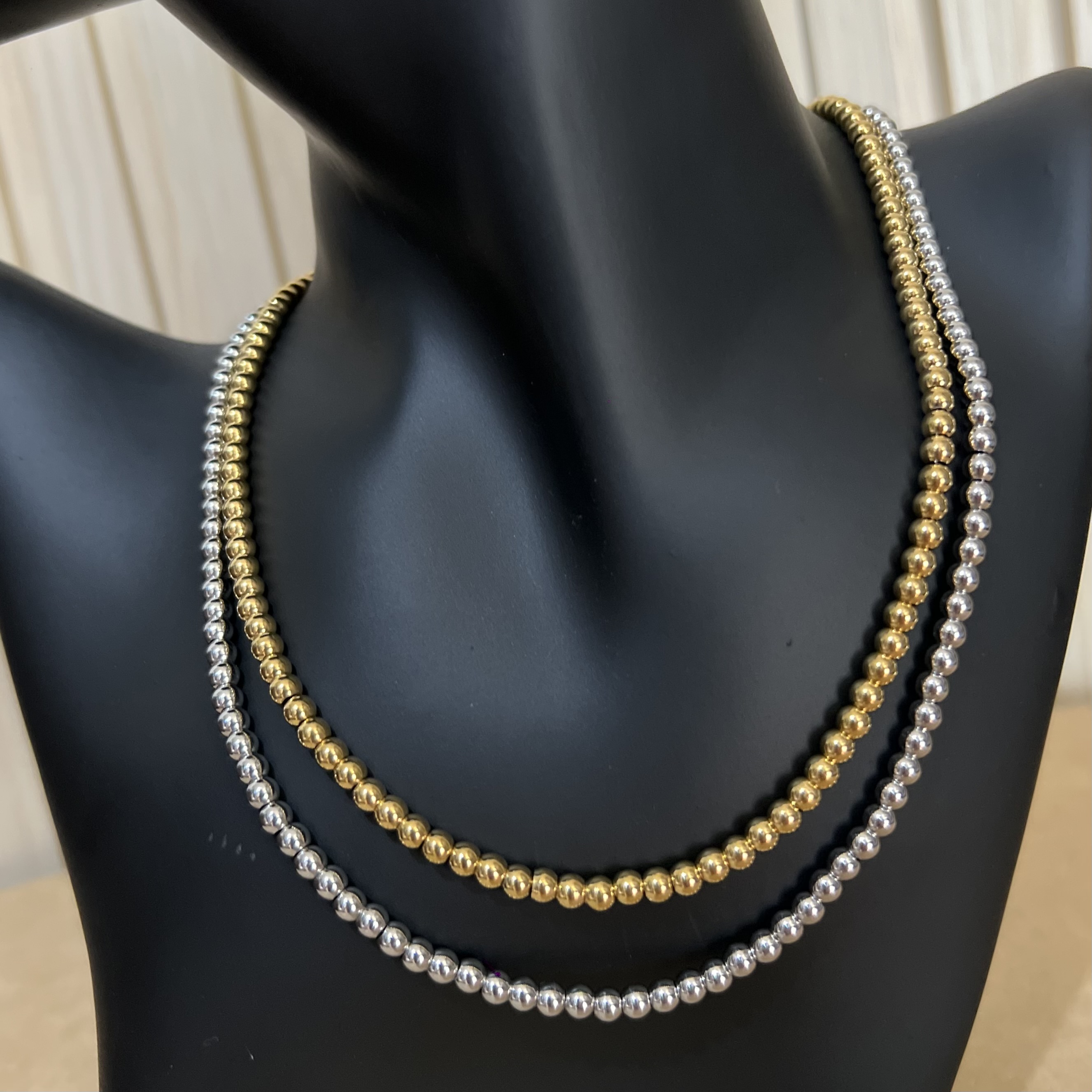 Classic Bubble Necklace (4MM)