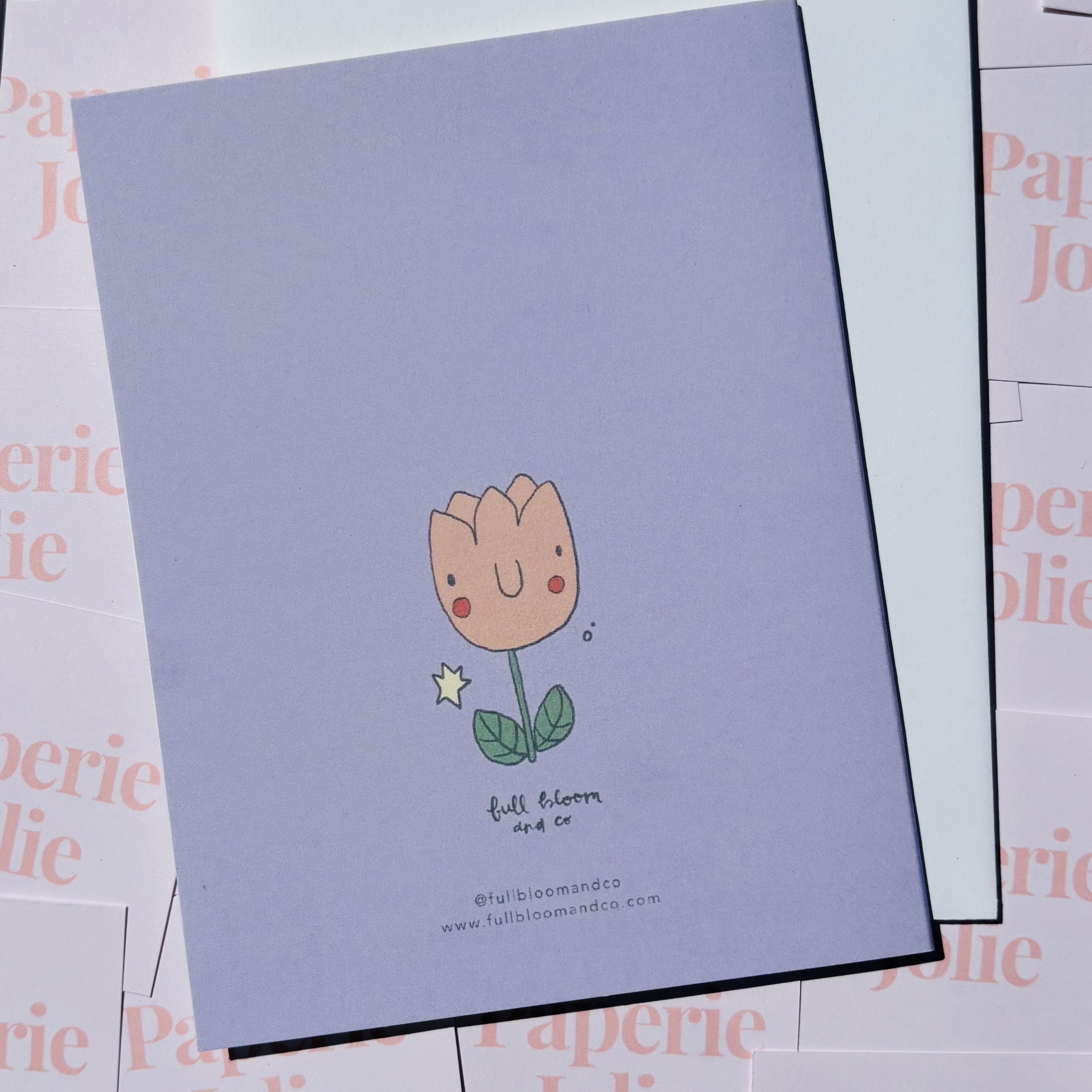 Blooming Poppy Floral Greeting Card