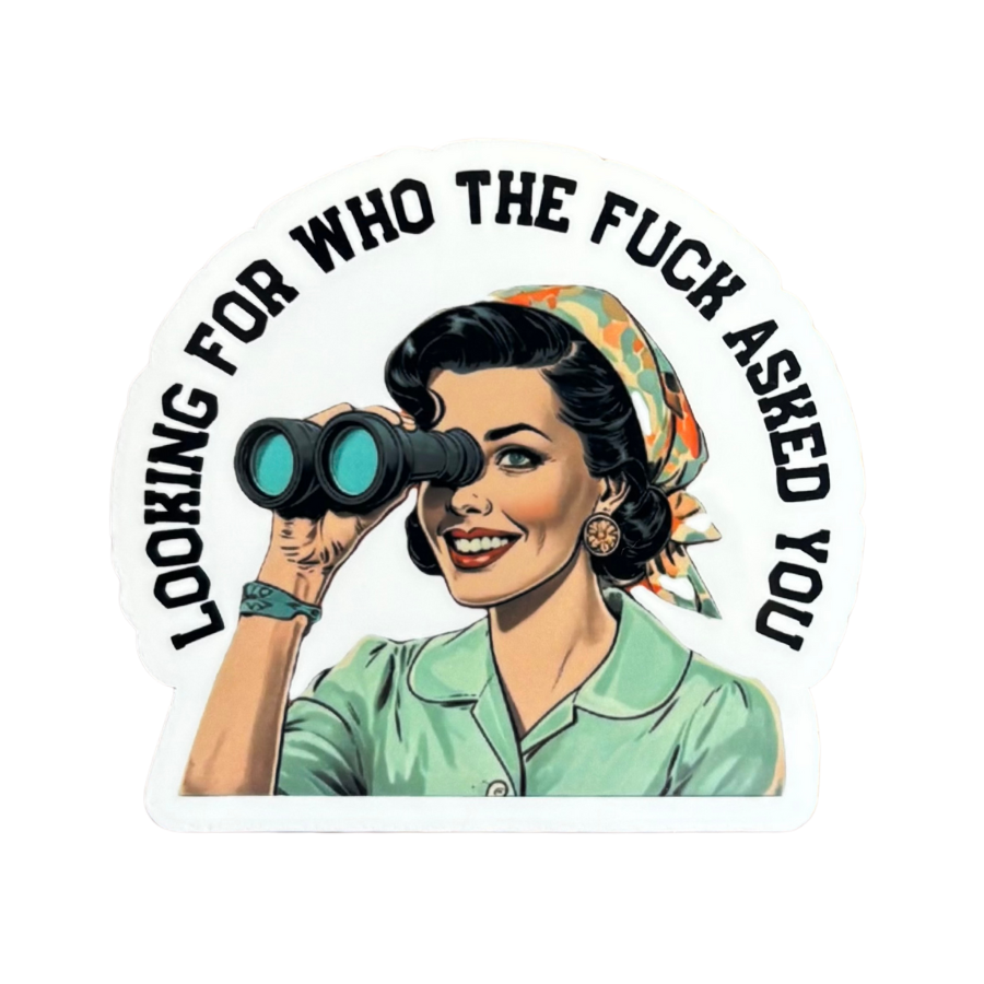 Looking for Who the F Sticker