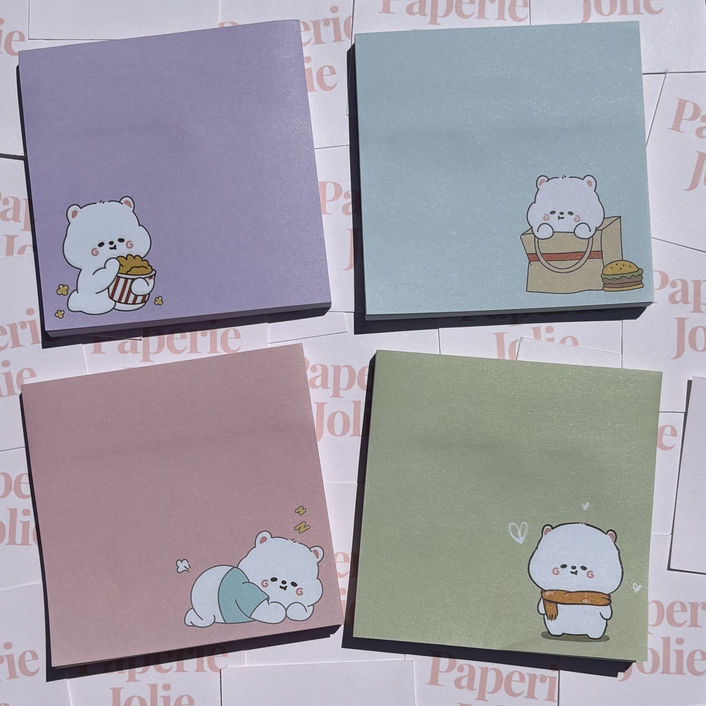 Kawaii Bear Sticky Note Set