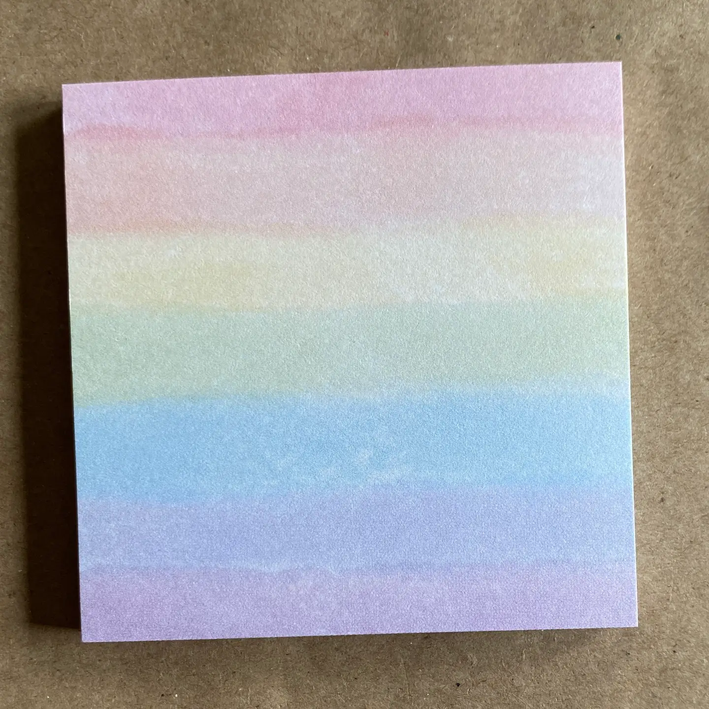 Watercolor Rainbow Sticky Notes