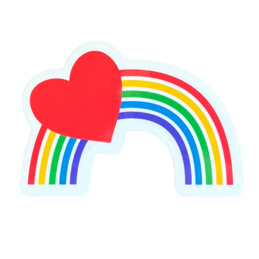 Heart Rainbow Sticker