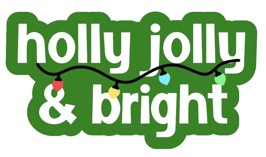 Holly Jolly & Bright Sticker