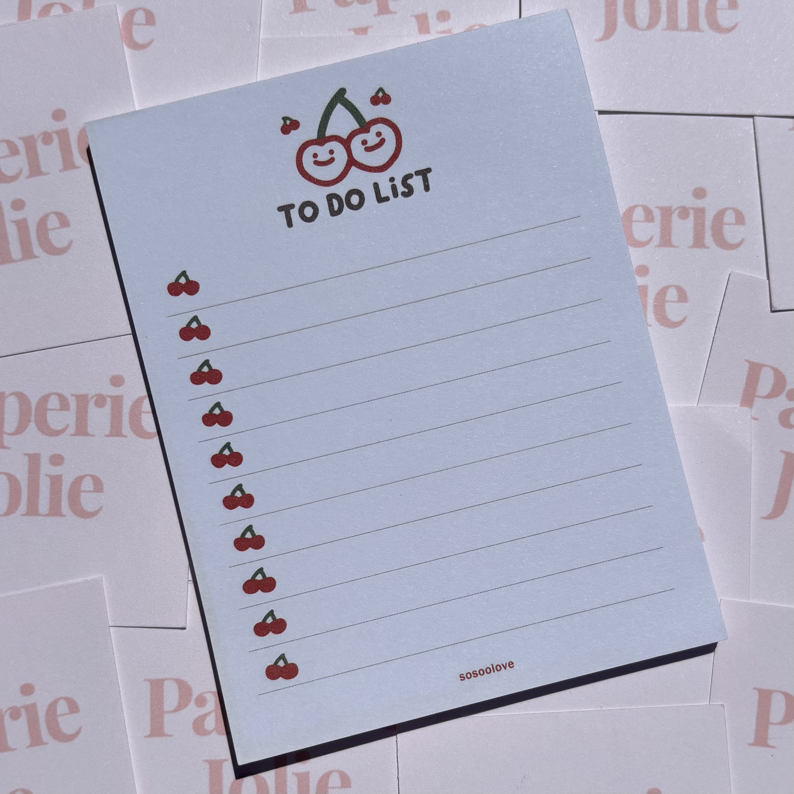 Cherry Notepad Set
