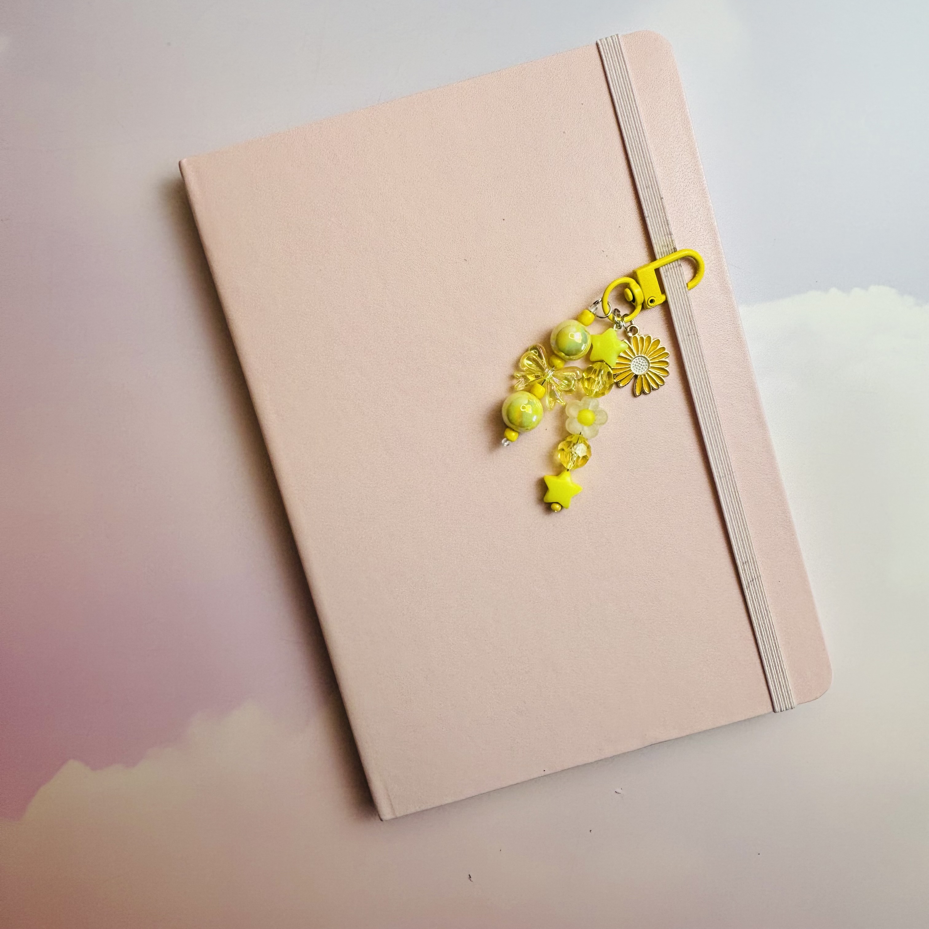 Yellow Daisy and Stars Journal Charm