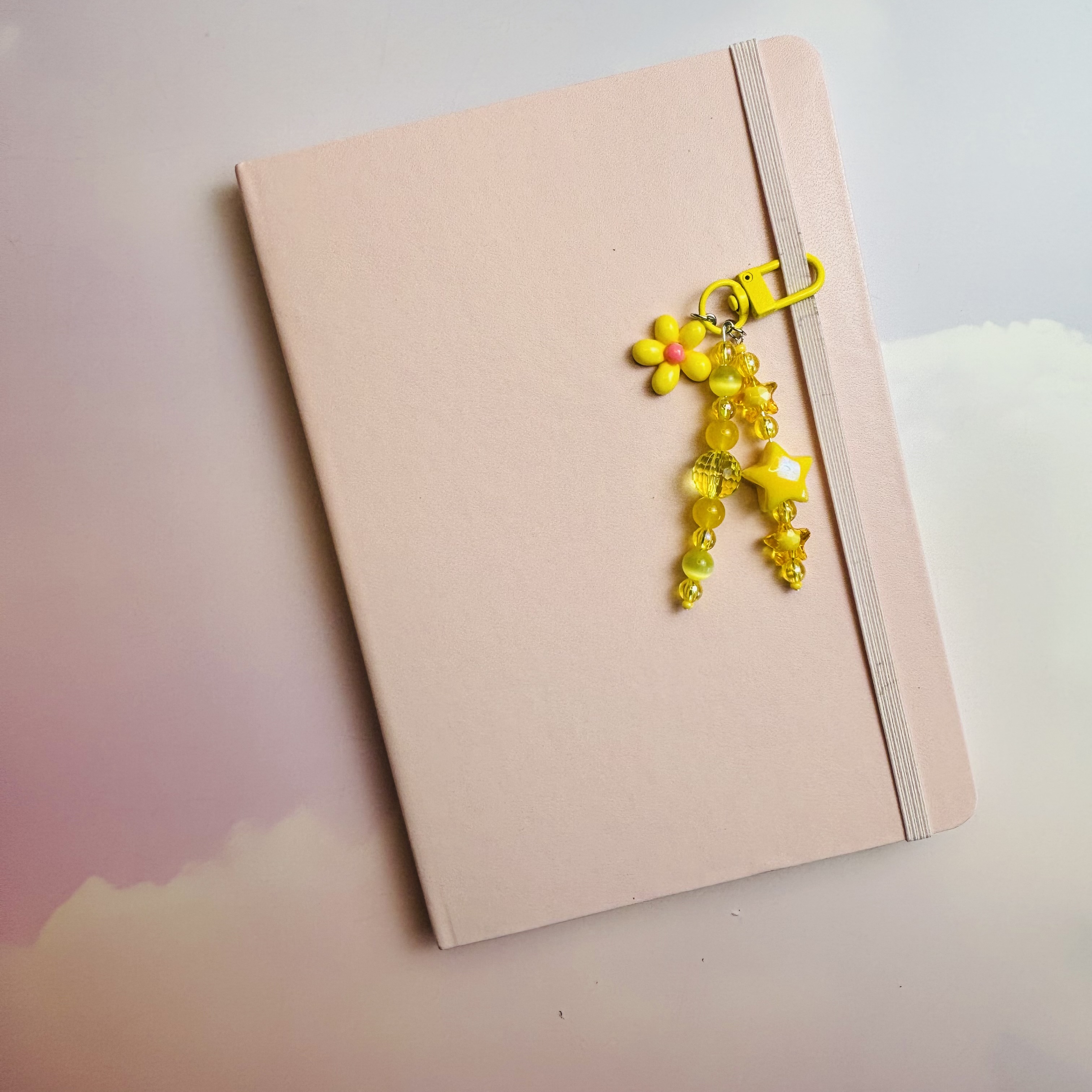Yellow Daisy/Star Journal Charm