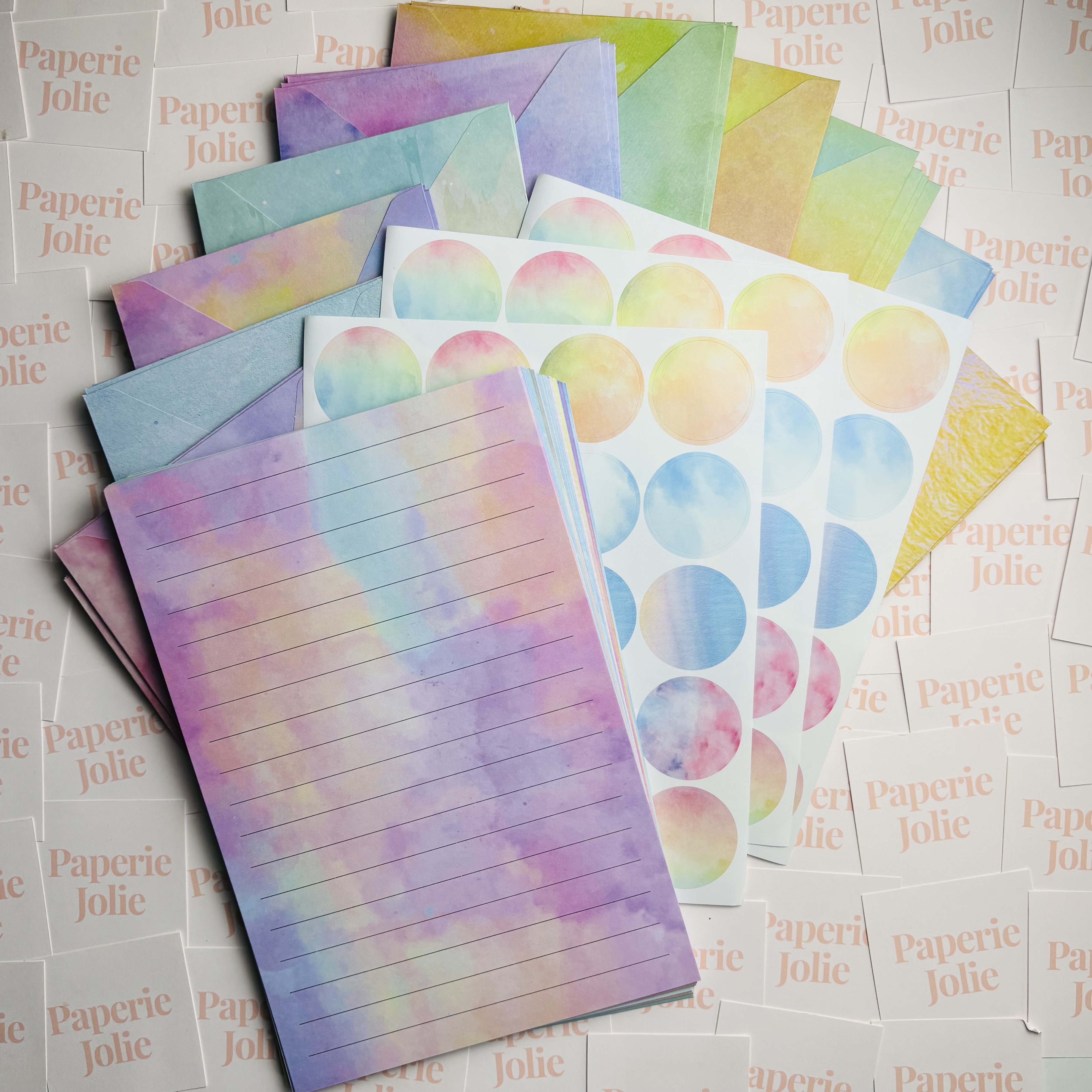 Watercolor Stationery Set