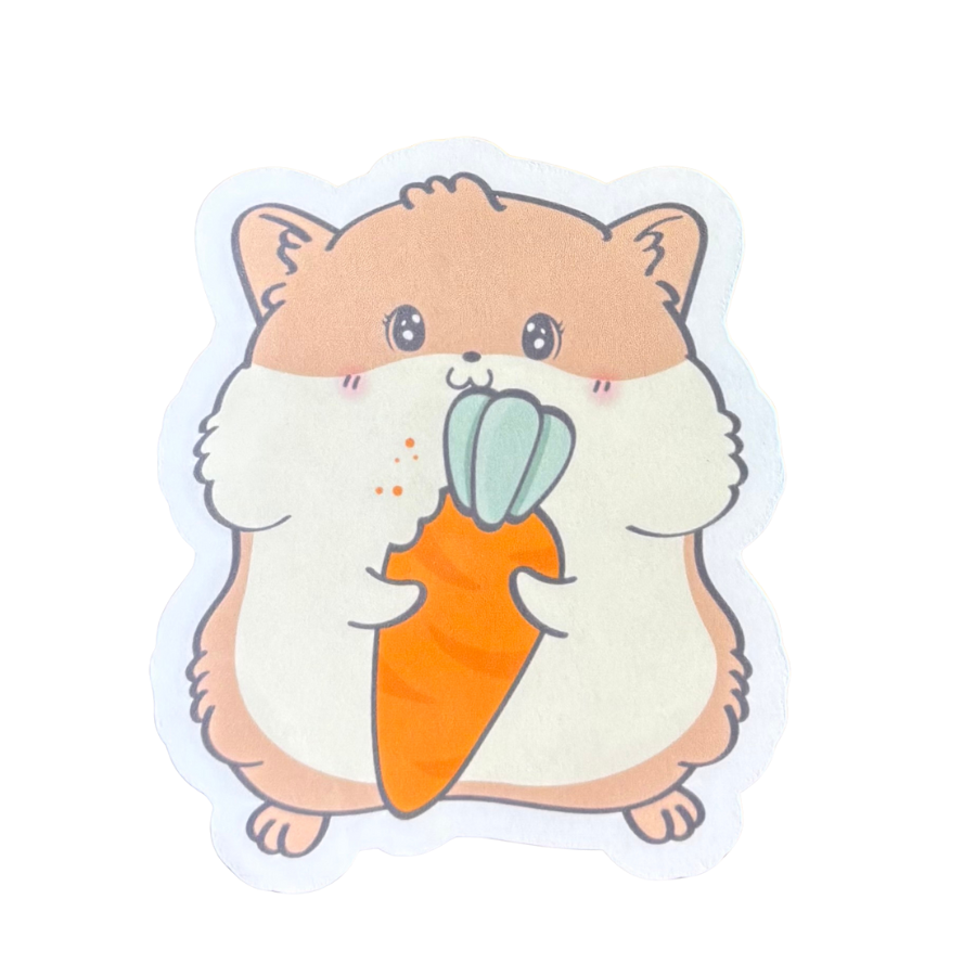 Gerbil with Carrot Sticker