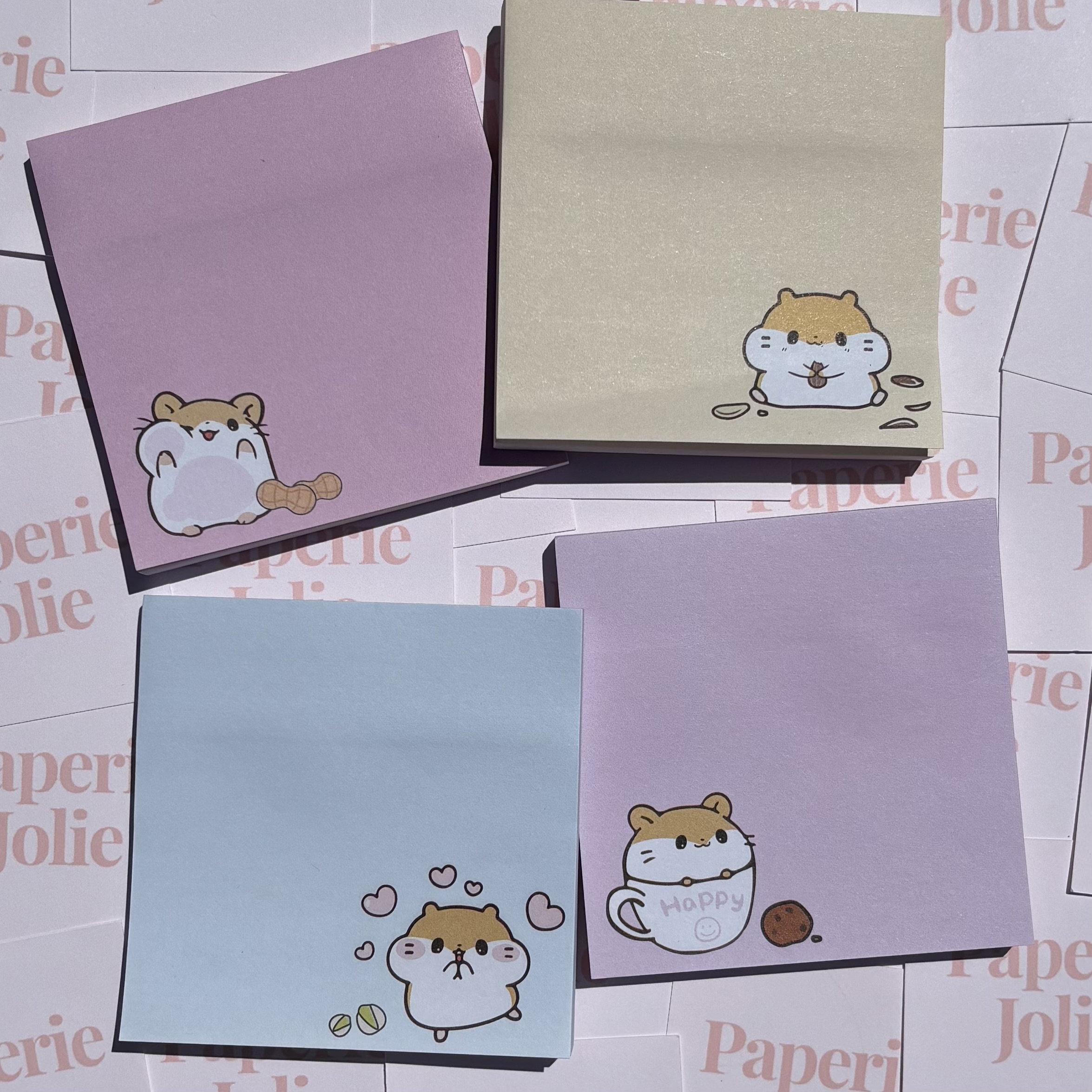 Kawaii Gerbil Sticky Note Set