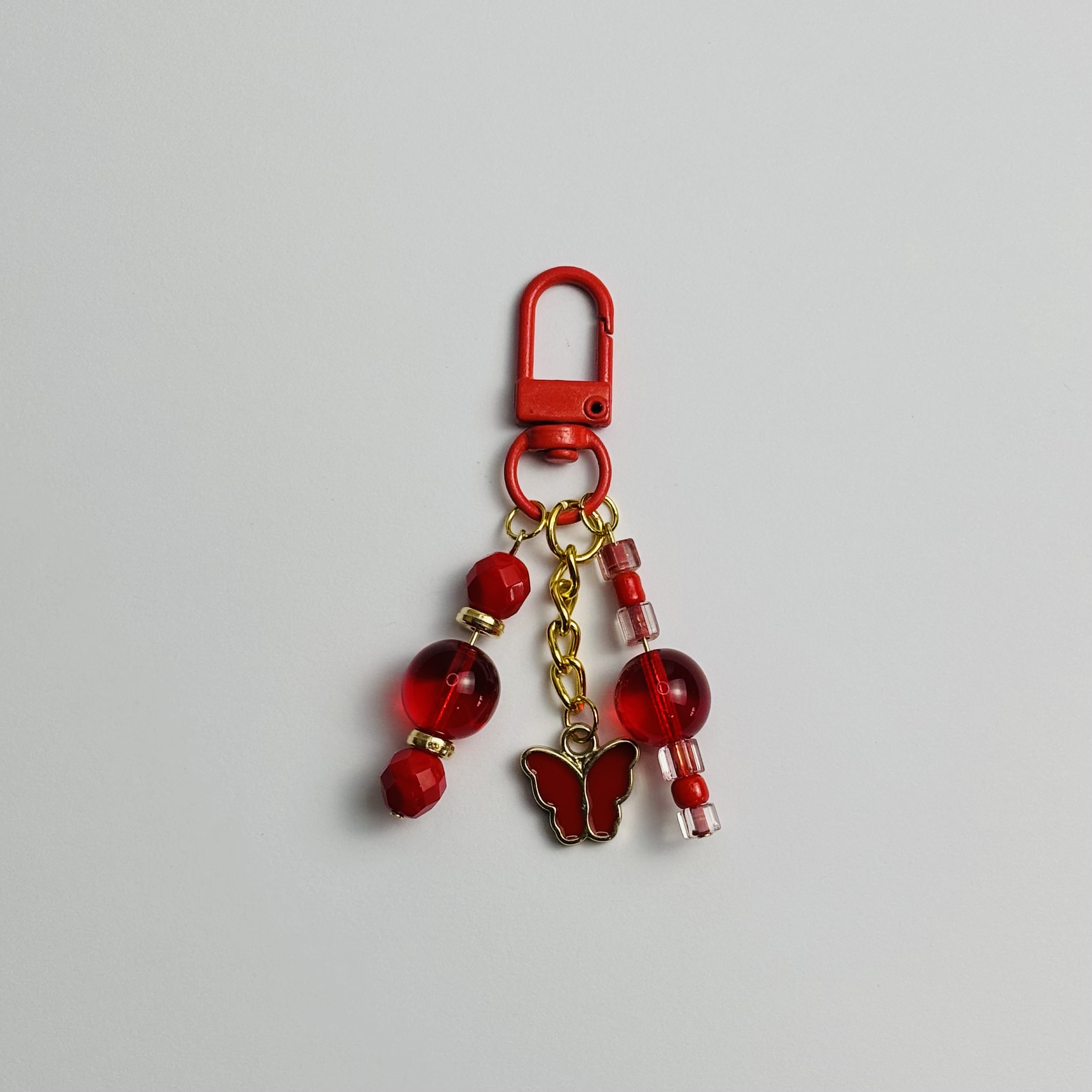 Red Butterfly Journal Charm