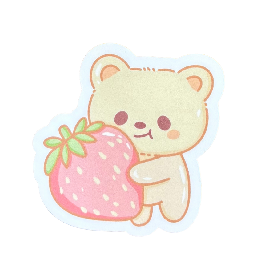 Strawberry Bear Sticker