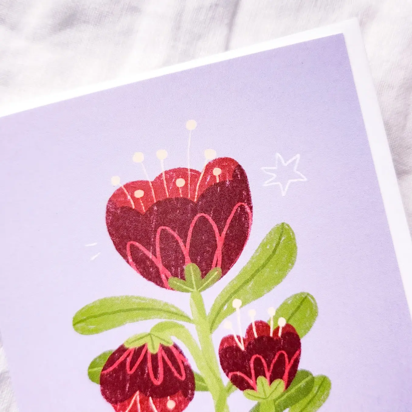 Blooming Poppy Floral Greeting Card