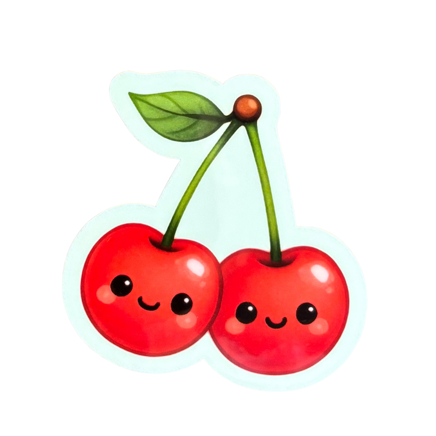 Cherry Drop Sticker