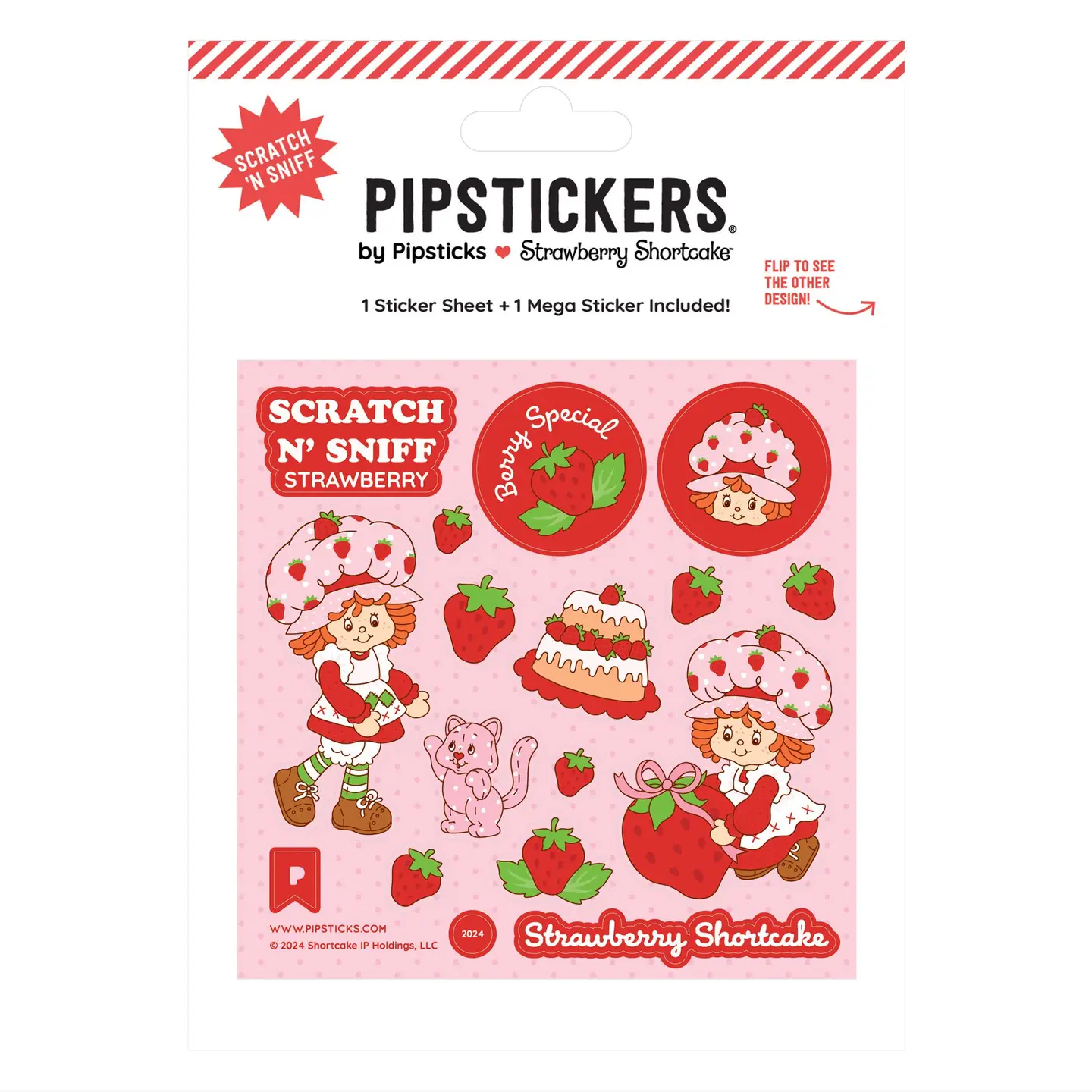 Strawberry Shortcake and Custard Scratch 'n Sniff Stickers